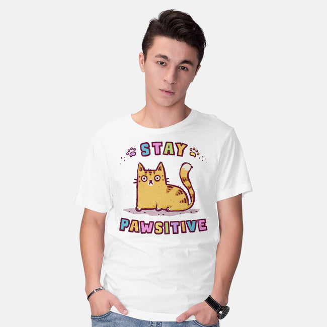 Stay Pawsitive-Mens-Basic-Tee-kg07