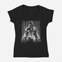 The Devil In The Rain-Womens-V-Neck-Tee-zascanauta