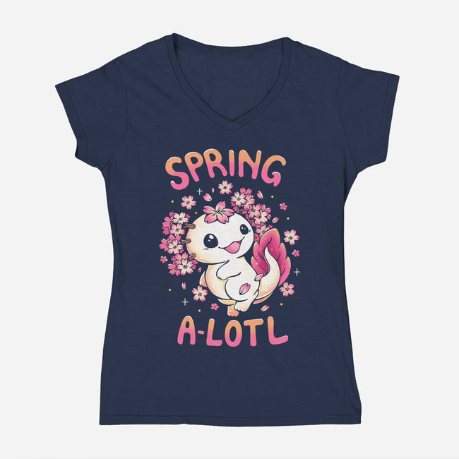 Spring A-lotl-Womens-V-Neck-Tee-Vallina84