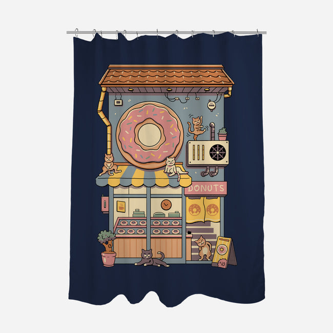 Donut House-None-Polyester-Shower Curtain-vp021