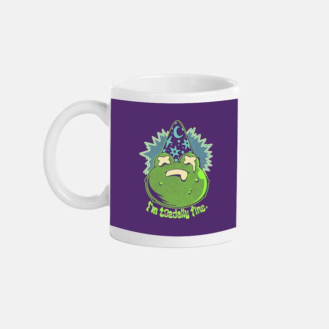 I'm Toadally Fine-None-Mug-Drinkware-ilustrata