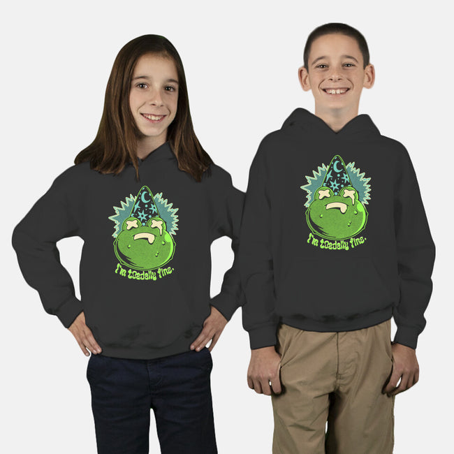 I'm Toadally Fine-Youth-Pullover-Sweatshirt-ilustrata