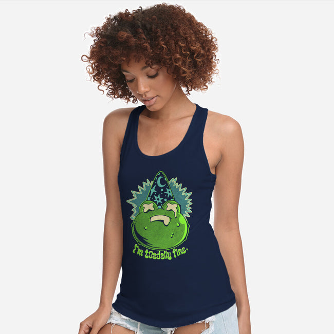 I'm Toadally Fine-Womens-Racerback-Tank-ilustrata