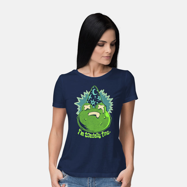 I'm Toadally Fine-Womens-Basic-Tee-ilustrata