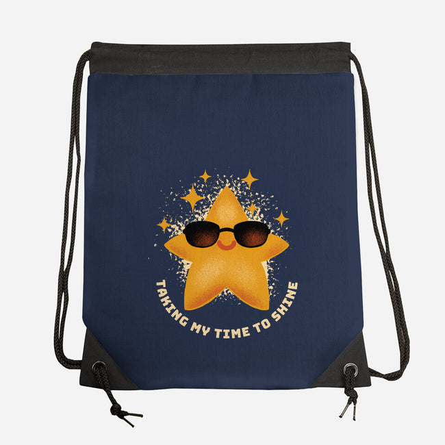 Taking My Time To Shine-None-Drawstring-Bag-FunkVampire