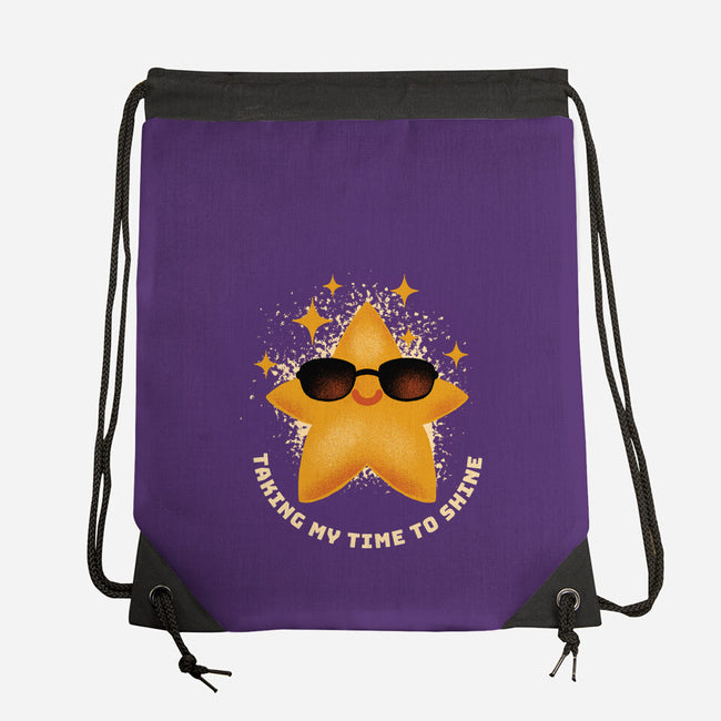 Taking My Time To Shine-None-Drawstring-Bag-FunkVampire