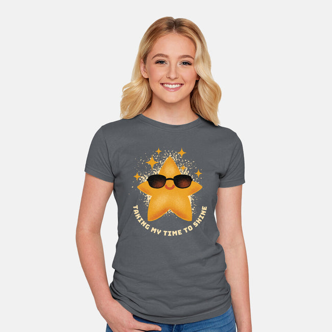 Taking My Time To Shine-Womens-Fitted-Tee-FunkVampire