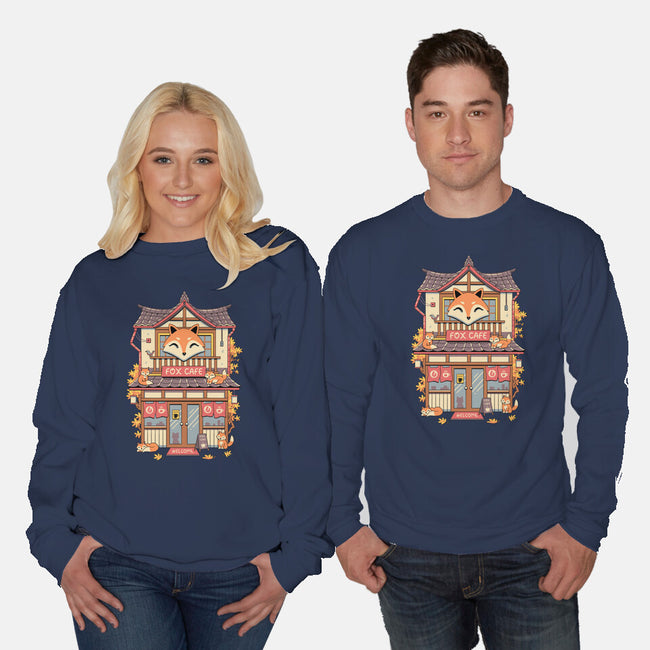 Fox Cafe-Unisex-Crew Neck-Sweatshirt-vp021