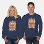 Fox Cafe-Unisex-Crew Neck-Sweatshirt-vp021