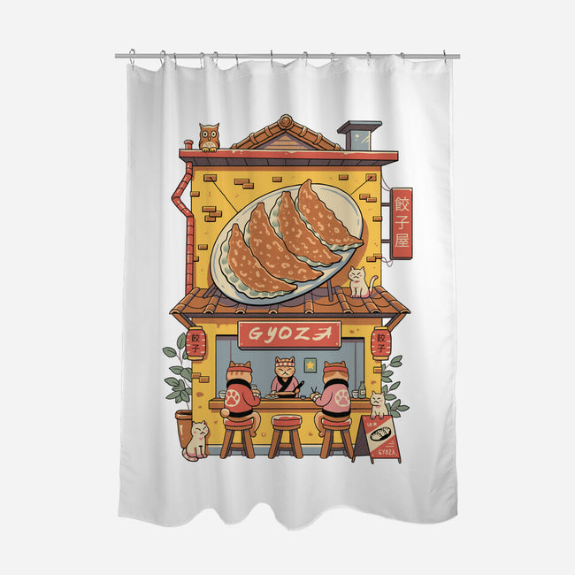 Gyoza Neko House-None-Polyester-Shower Curtain-vp021