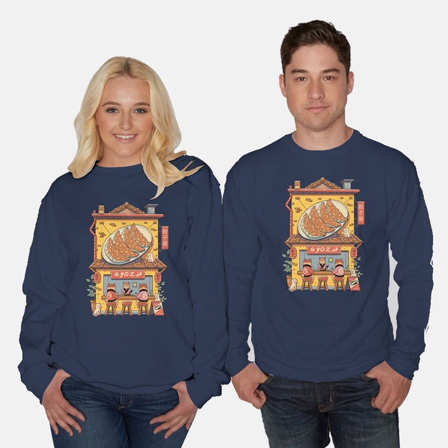 Gyoza Neko House-Unisex-Crew Neck-Sweatshirt-vp021
