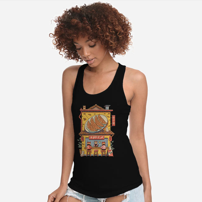 Gyoza Neko House-Womens-Racerback-Tank-vp021