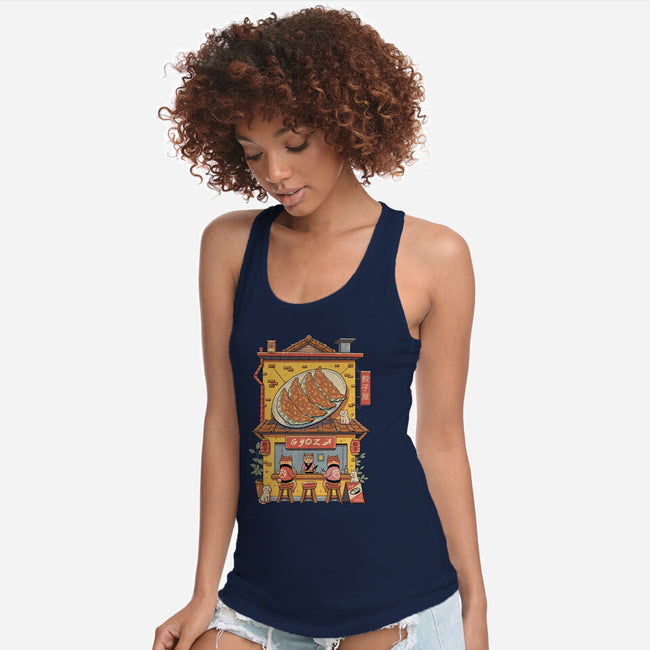 Gyoza Neko House-Womens-Racerback-Tank-vp021