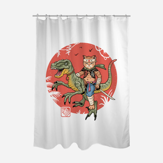 Raptor Catana Meowster-None-Polyester-Shower Curtain-vp021