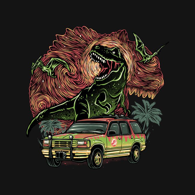 Dino Expedition-Unisex-Basic-Tee-glitchygorilla