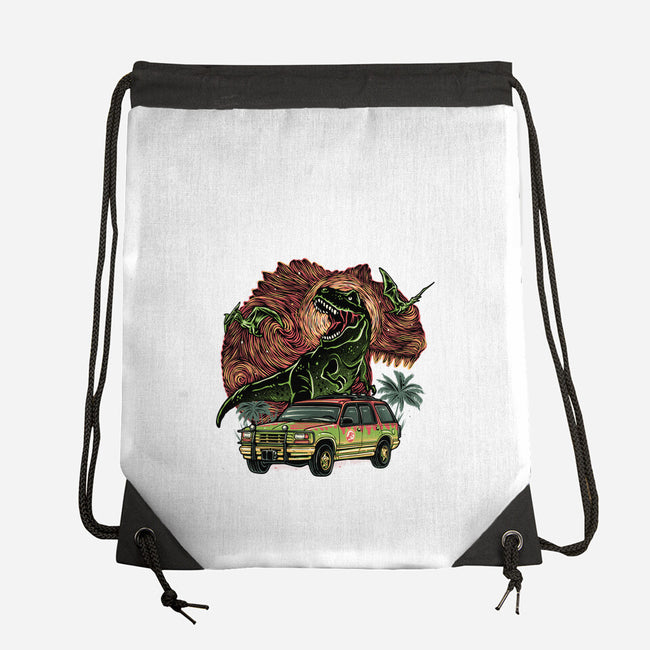 Dino Expedition-None-Drawstring-Bag-glitchygorilla
