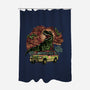 Dino Expedition-None-Polyester-Shower Curtain-glitchygorilla