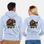 Dino Expedition-Unisex-Zip-Up-Sweatshirt-glitchygorilla