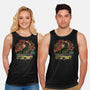 Dino Expedition-Unisex-Basic-Tank-glitchygorilla