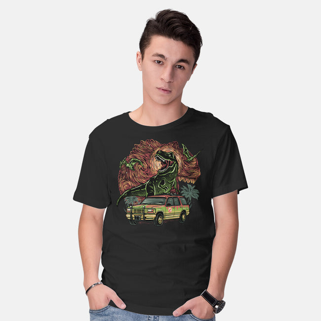 Dino Expedition-Mens-Basic-Tee-glitchygorilla