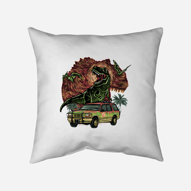 Dino Expedition-None-Removable Cover w Insert-Throw Pillow-glitchygorilla