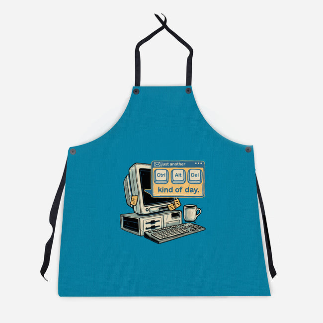 Just Another Day-Unisex-Kitchen-Apron-glitchygorilla