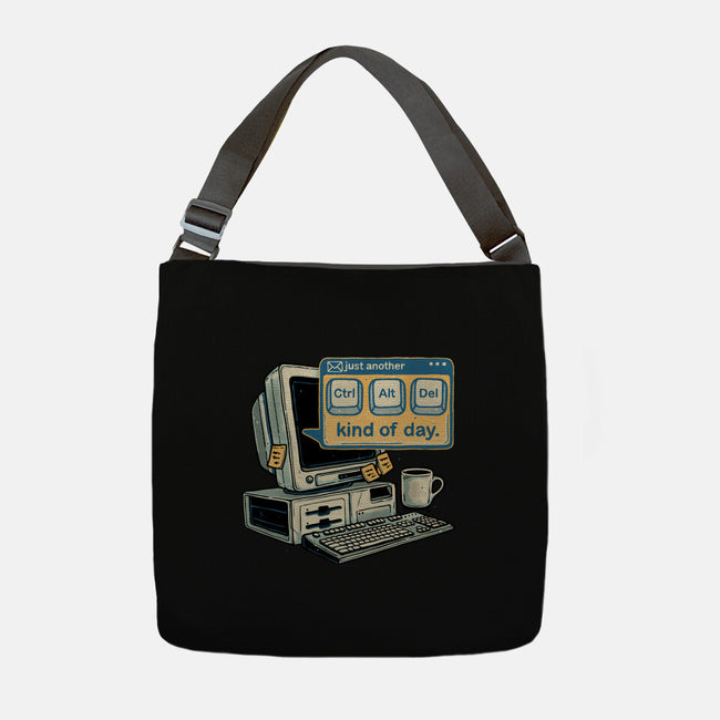 Just Another Day-None-Adjustable Tote-Bag-glitchygorilla