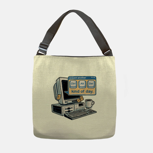 Just Another Day-None-Adjustable Tote-Bag-glitchygorilla