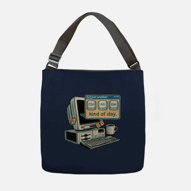 Just Another Day-None-Adjustable Tote-Bag-glitchygorilla
