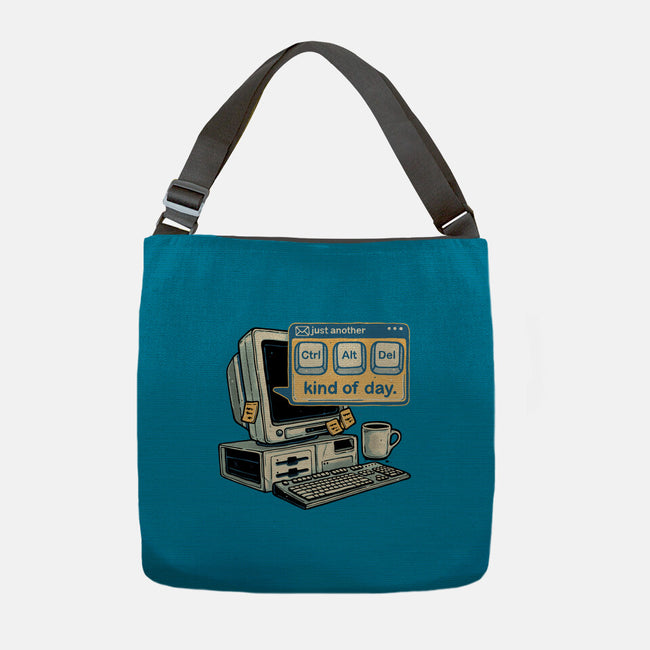 Just Another Day-None-Adjustable Tote-Bag-glitchygorilla