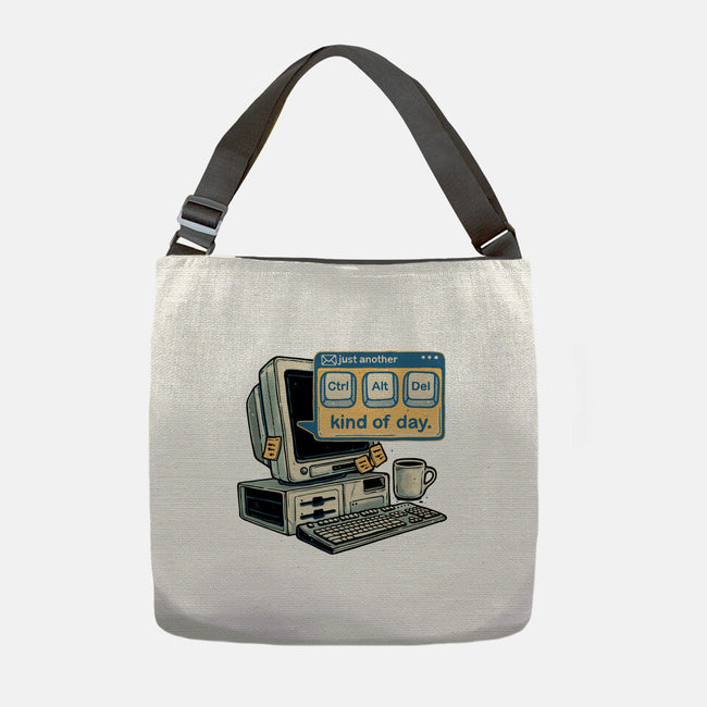 Just Another Day-None-Adjustable Tote-Bag-glitchygorilla