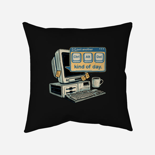 Just Another Day-None-Removable Cover w Insert-Throw Pillow-glitchygorilla