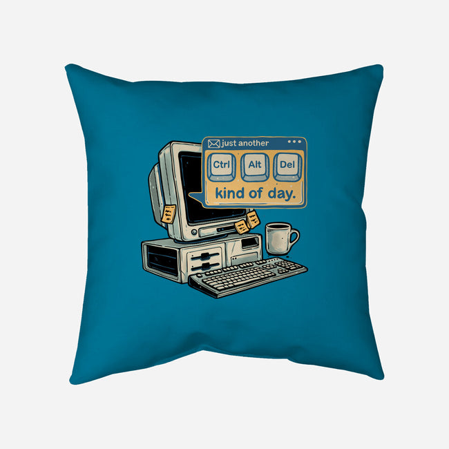 Just Another Day-None-Removable Cover w Insert-Throw Pillow-glitchygorilla