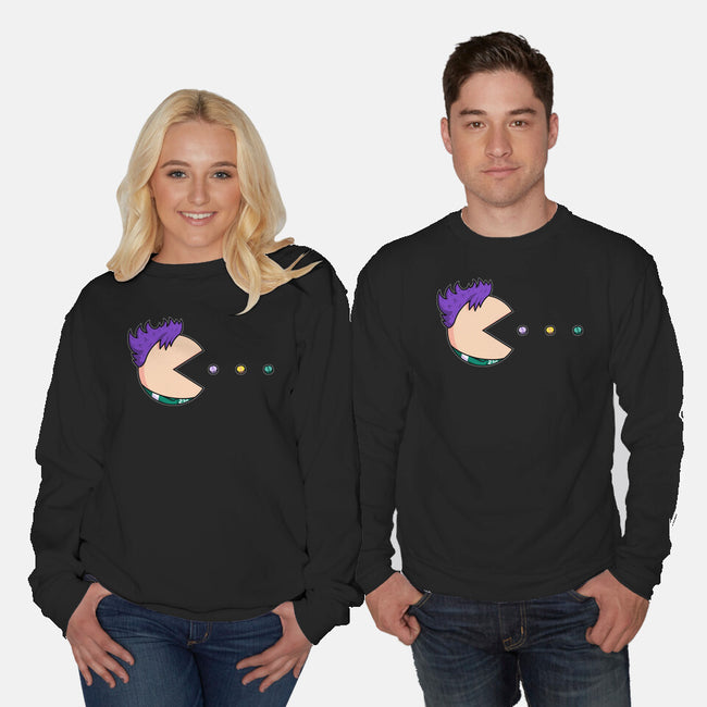 Pill-Man-Unisex-Crew Neck-Sweatshirt-Raffiti