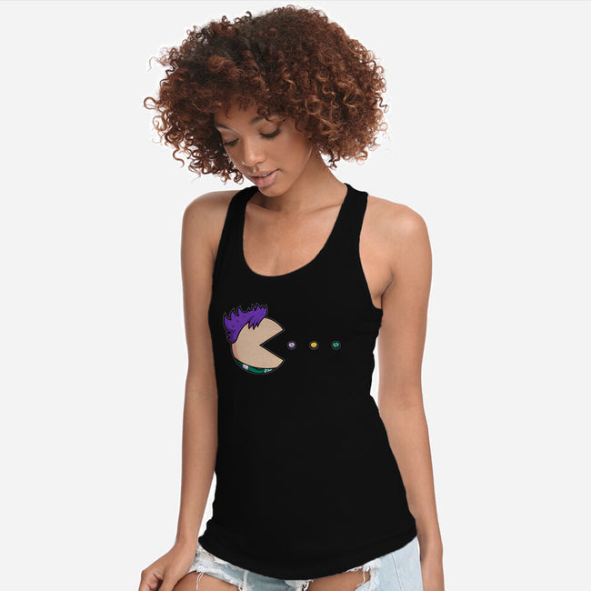 Pill-Man-Womens-Racerback-Tank-Raffiti