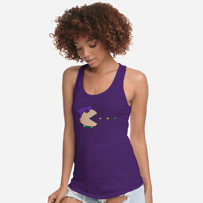 Pill-Man-Womens-Racerback-Tank-Raffiti