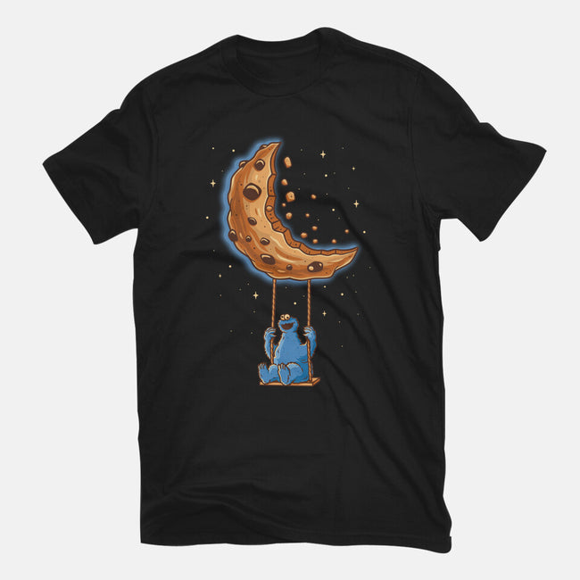 Cookie Moonster-Unisex-Basic-Tee-retrodivision