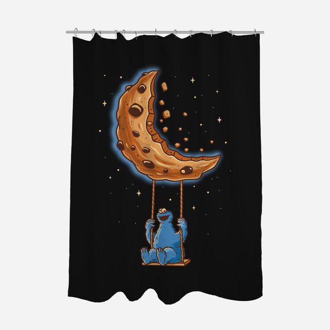 Cookie Moonster-None-Polyester-Shower Curtain-retrodivision