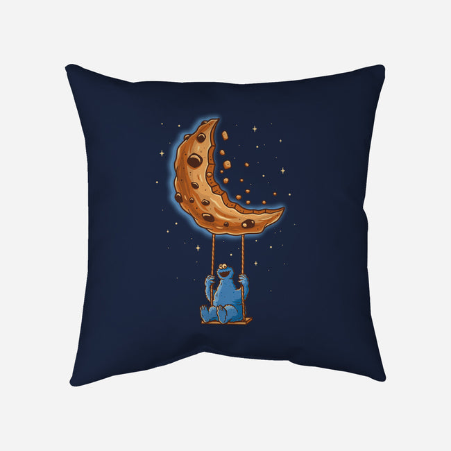 Cookie Moonster-None-Removable Cover w Insert-Throw Pillow-retrodivision