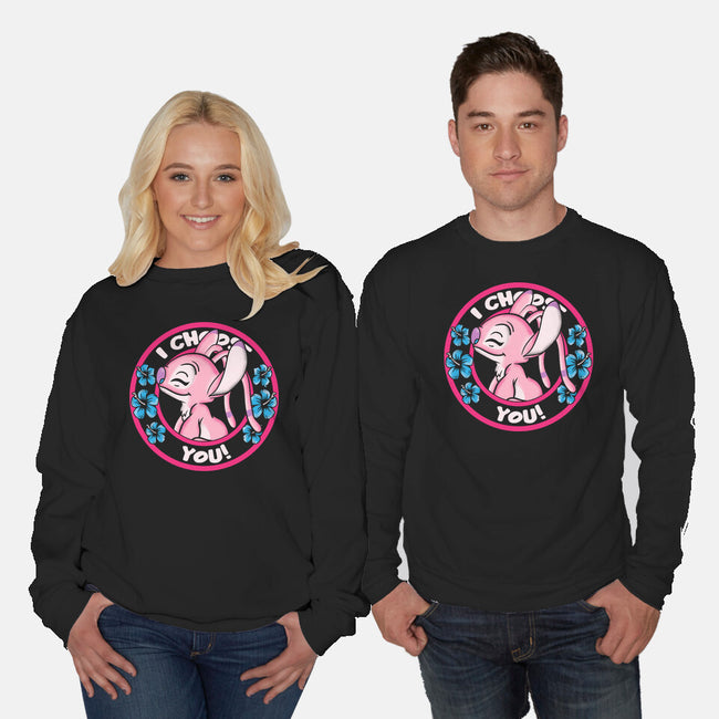 I Choose You Angel-Unisex-Crew Neck-Sweatshirt-turborat14
