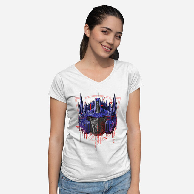 Orion Pax-Womens-V-Neck-Tee-silentOp