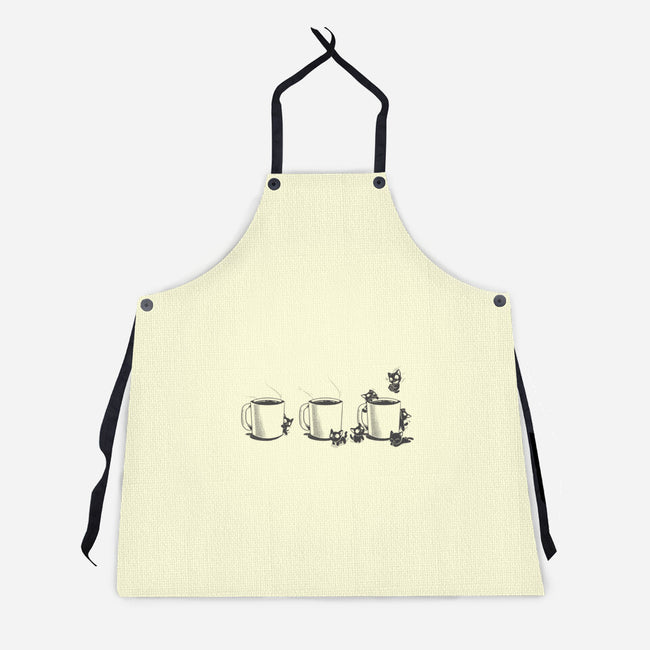 Coffee Cat Too-Unisex-Kitchen-Apron-yumie