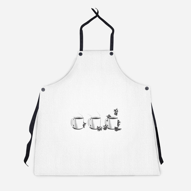 Coffee Cat Too-Unisex-Kitchen-Apron-yumie