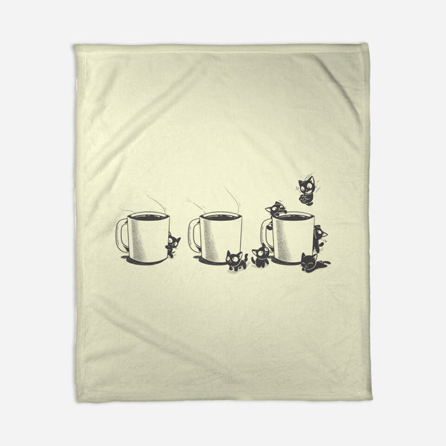 Coffee Cat Too-None-Fleece-Blanket-yumie