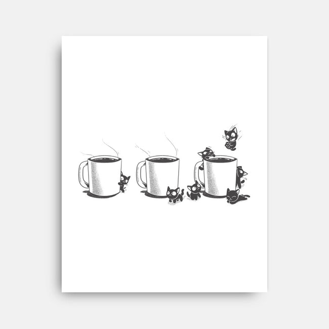 Coffee Cat Too-None-Stretched-Canvas-yumie