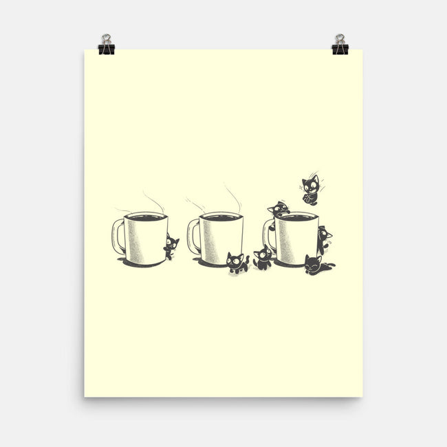 Coffee Cat Too-None-Matte-Poster-yumie