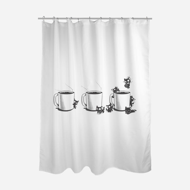 Coffee Cat Too-None-Polyester-Shower Curtain-yumie