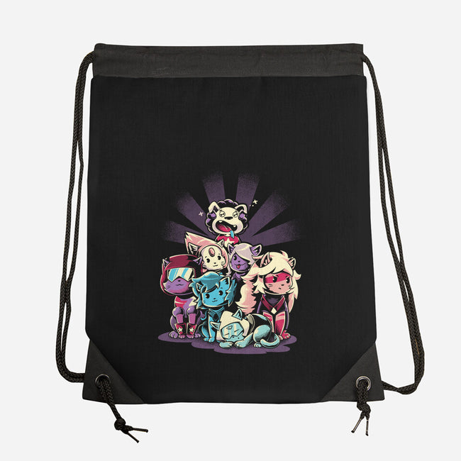 Cute Gems Too-None-Drawstring-Bag-yumie