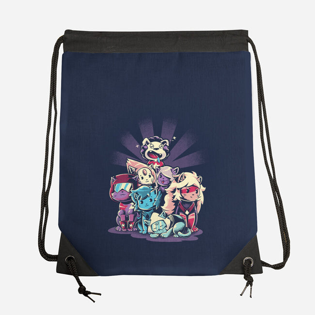 Cute Gems Too-None-Drawstring-Bag-yumie