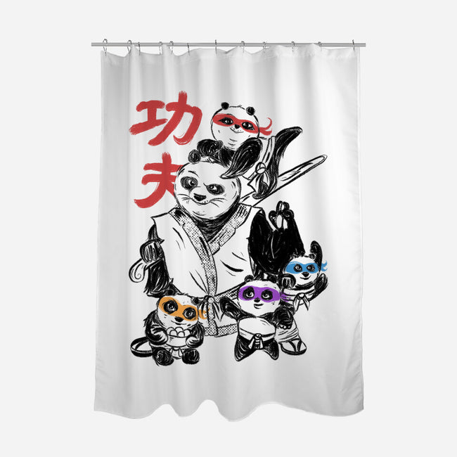 Kung Fu Panda Three-None-Polyester-Shower Curtain-yumie